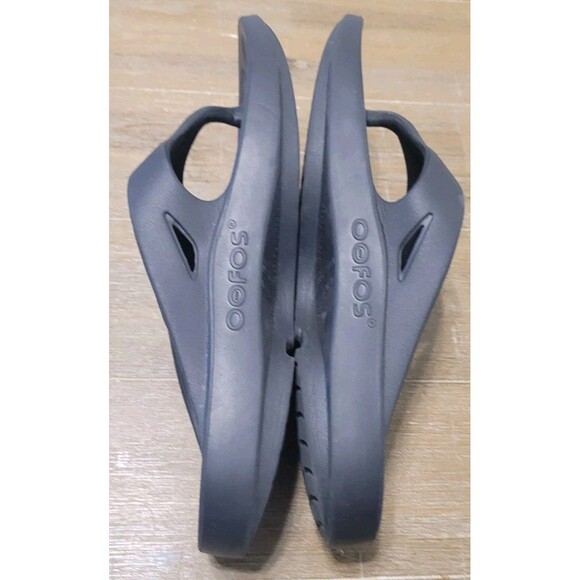 OOFOS Sport Recovery Sandals Flip Flops Comfort Black Mens Size 9 Wmns 11 main image 4